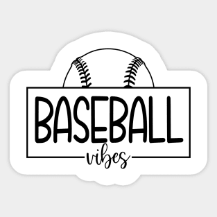 Baseball Vibes Shirt Sticker
